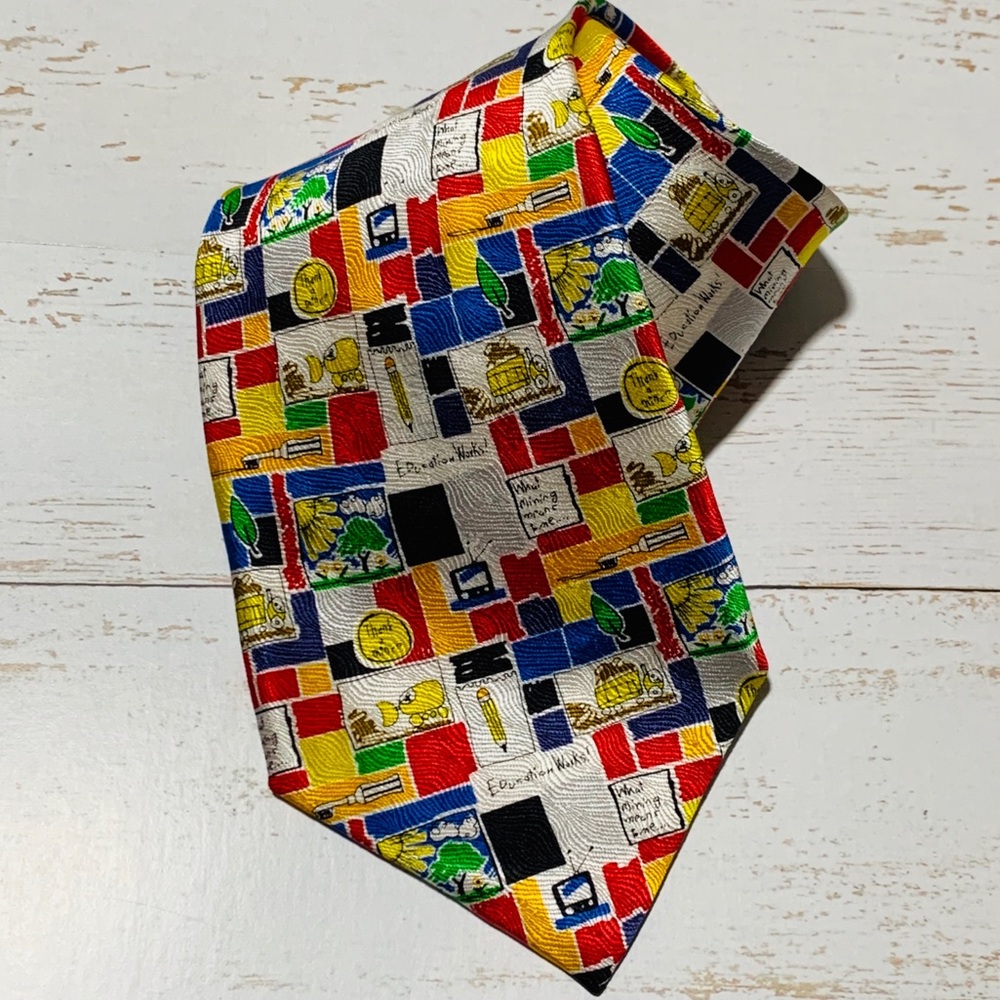 Awesome Teacher Mining Novelty Necktie